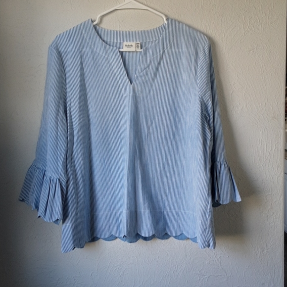 Rafaella Tops - Rafaella blue and white striped top 🥳